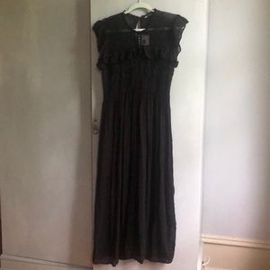Zara Long Black Dress NWT